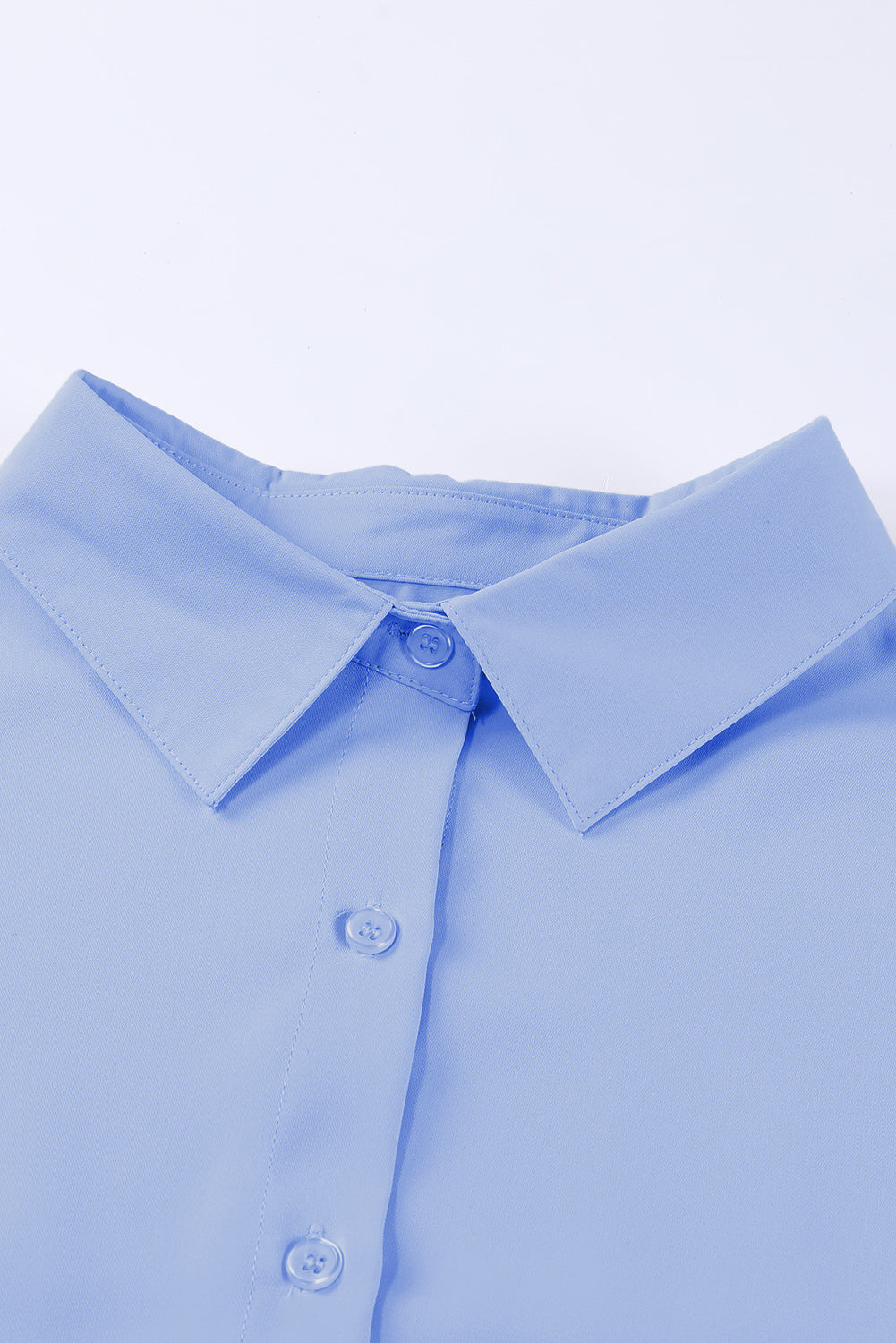 Three-Quarter Sleeve Slit Shirt Shirts & Tops- Doll Fits