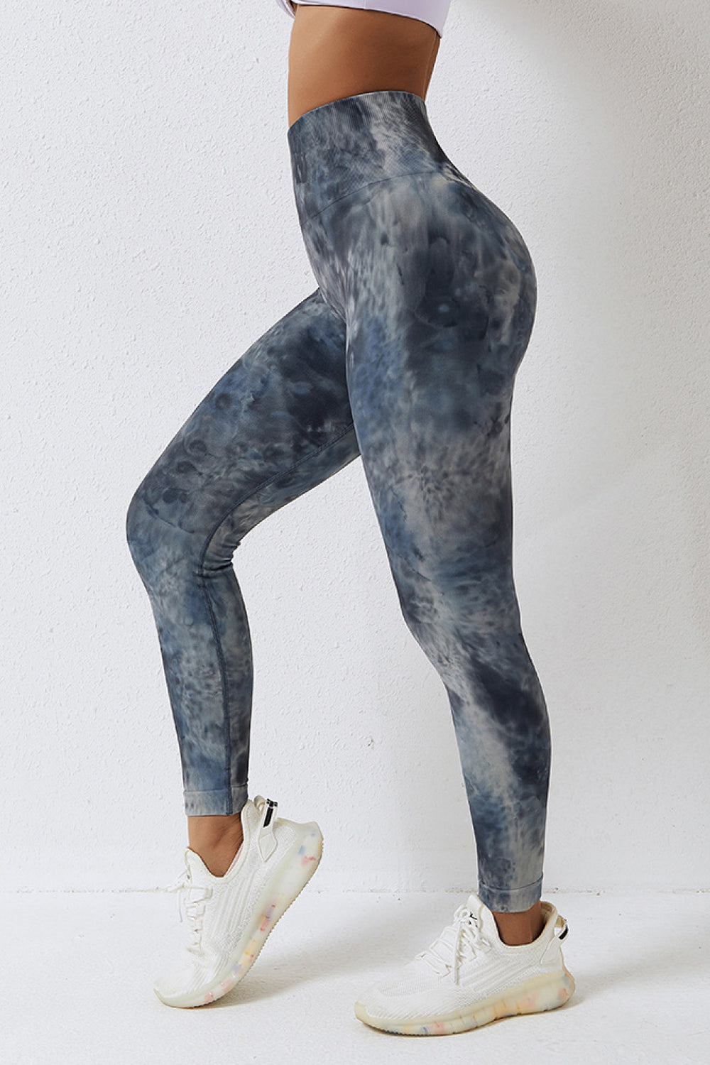 High Waist Tie-Dye Long Sports Pants - Doll Fits