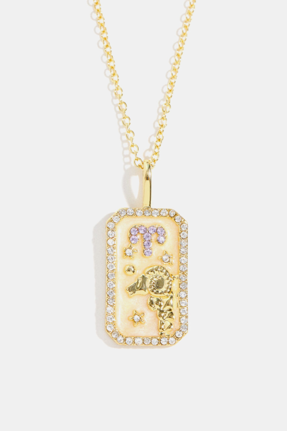 Rhinestone Constellation Pendant Copper Necklace Necklaces- Doll Fits