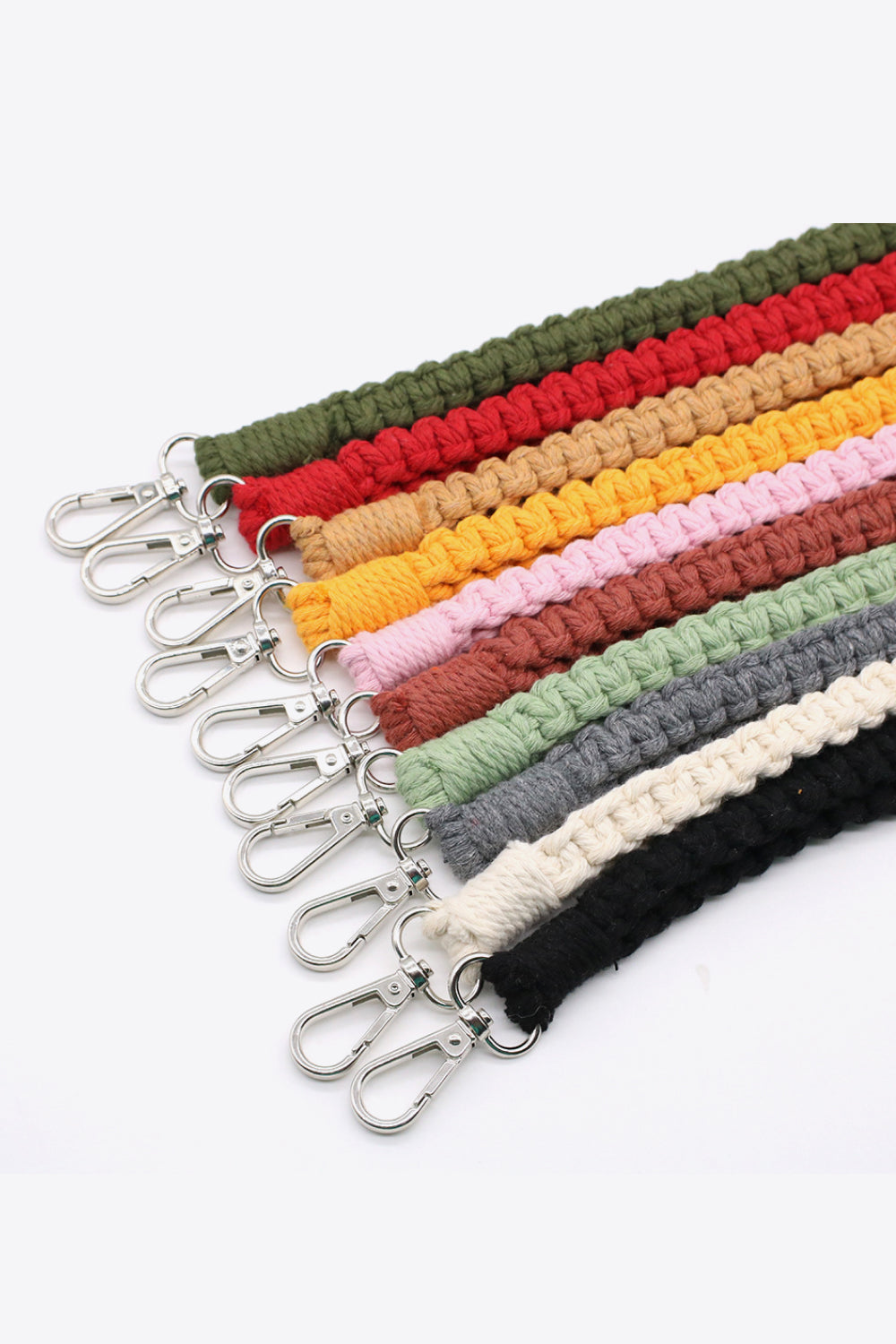 Assorted 2-Pack Hand-Woven Lanyard Keychain Keychains- Doll Fits