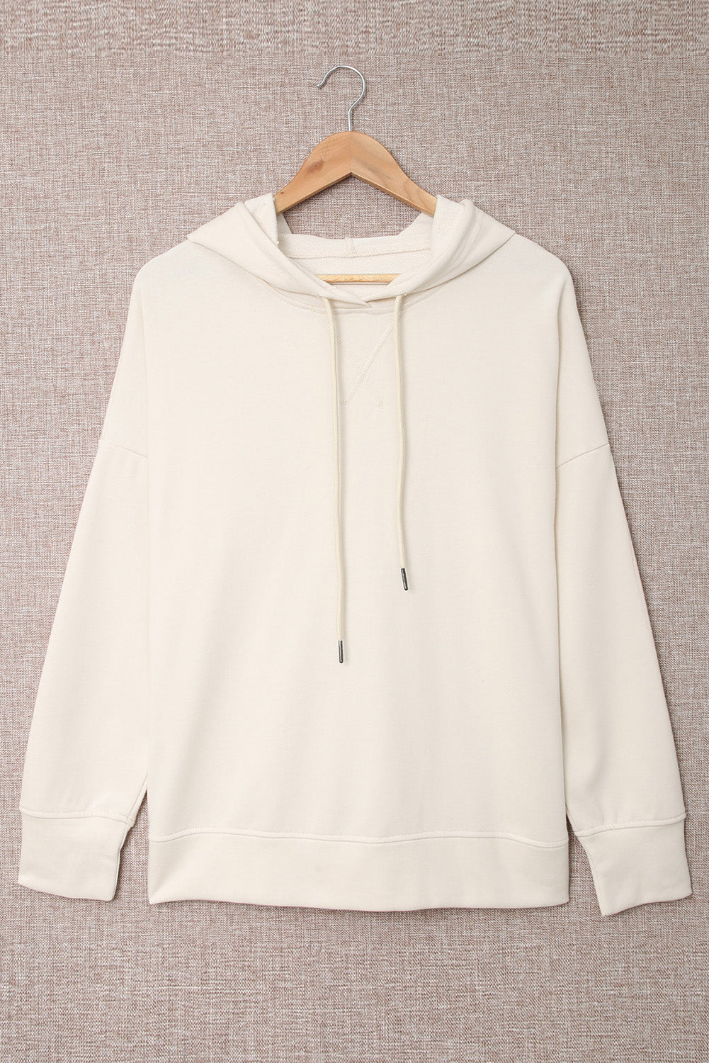 Drop Shoulder Hoodie with Slit Shirts & Tops- Doll Fits