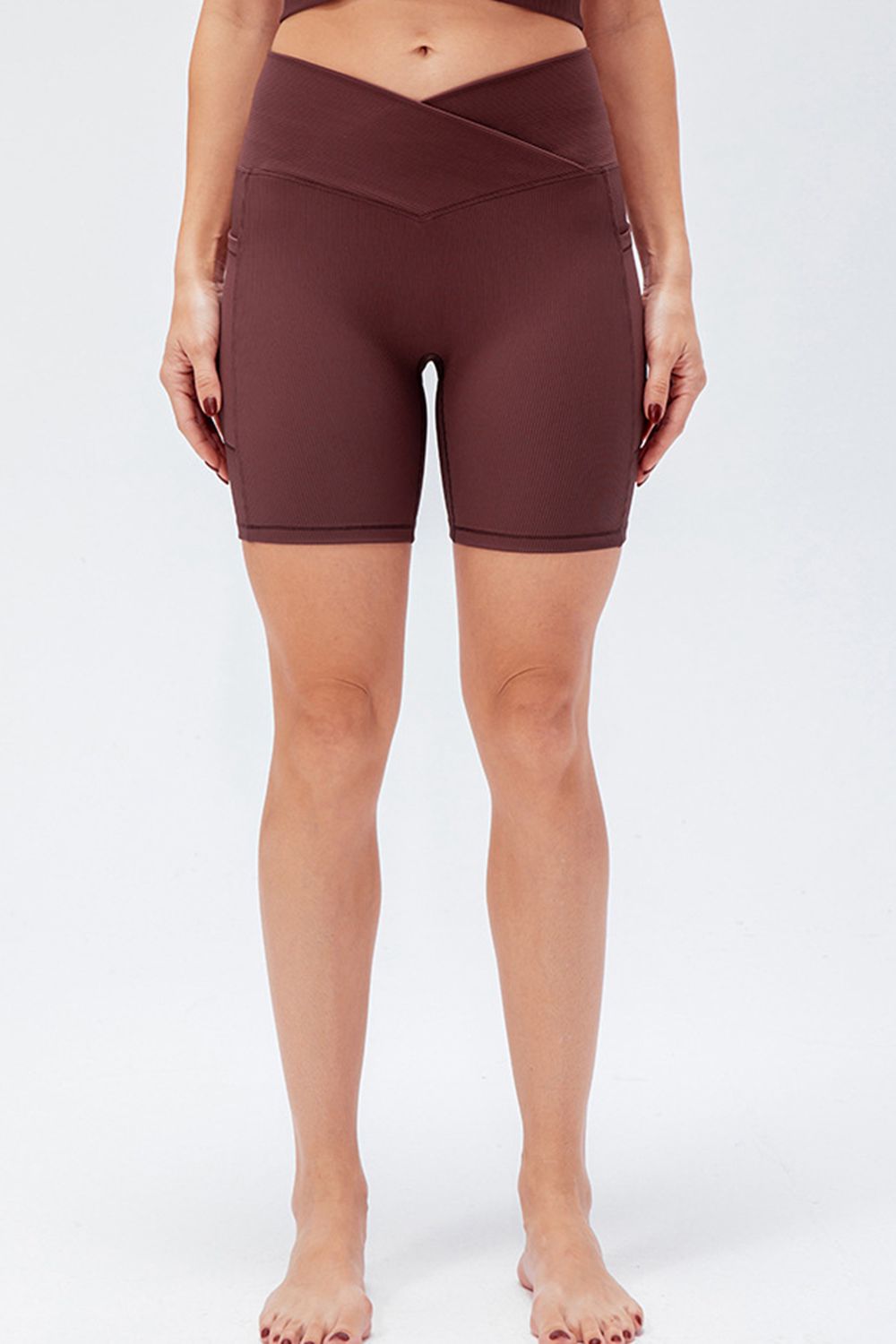 Slim Fit V-Waistband Sports Shorts Activewear- Doll Fits