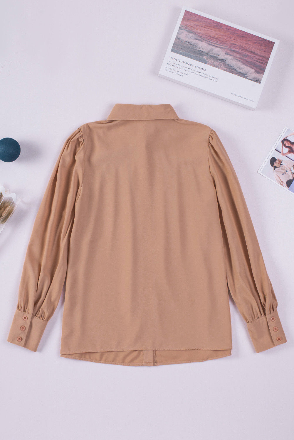 Gathered Detail Puff Sleeve Shirt Shirts & Tops- Doll Fits