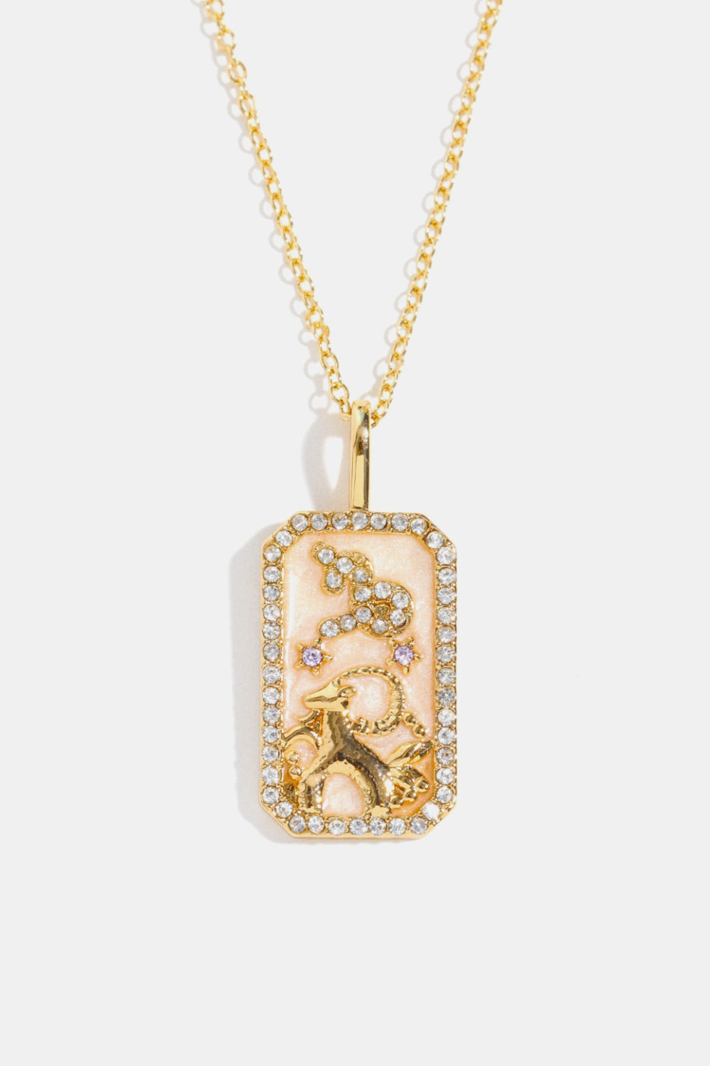 Rhinestone Constellation Pendant Copper Necklace Necklaces- Doll Fits