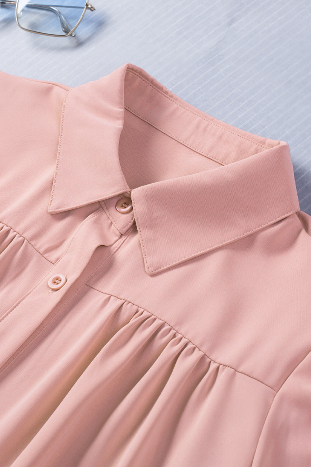 Gathered Detail Puff Sleeve Shirt Shirts & Tops- Doll Fits
