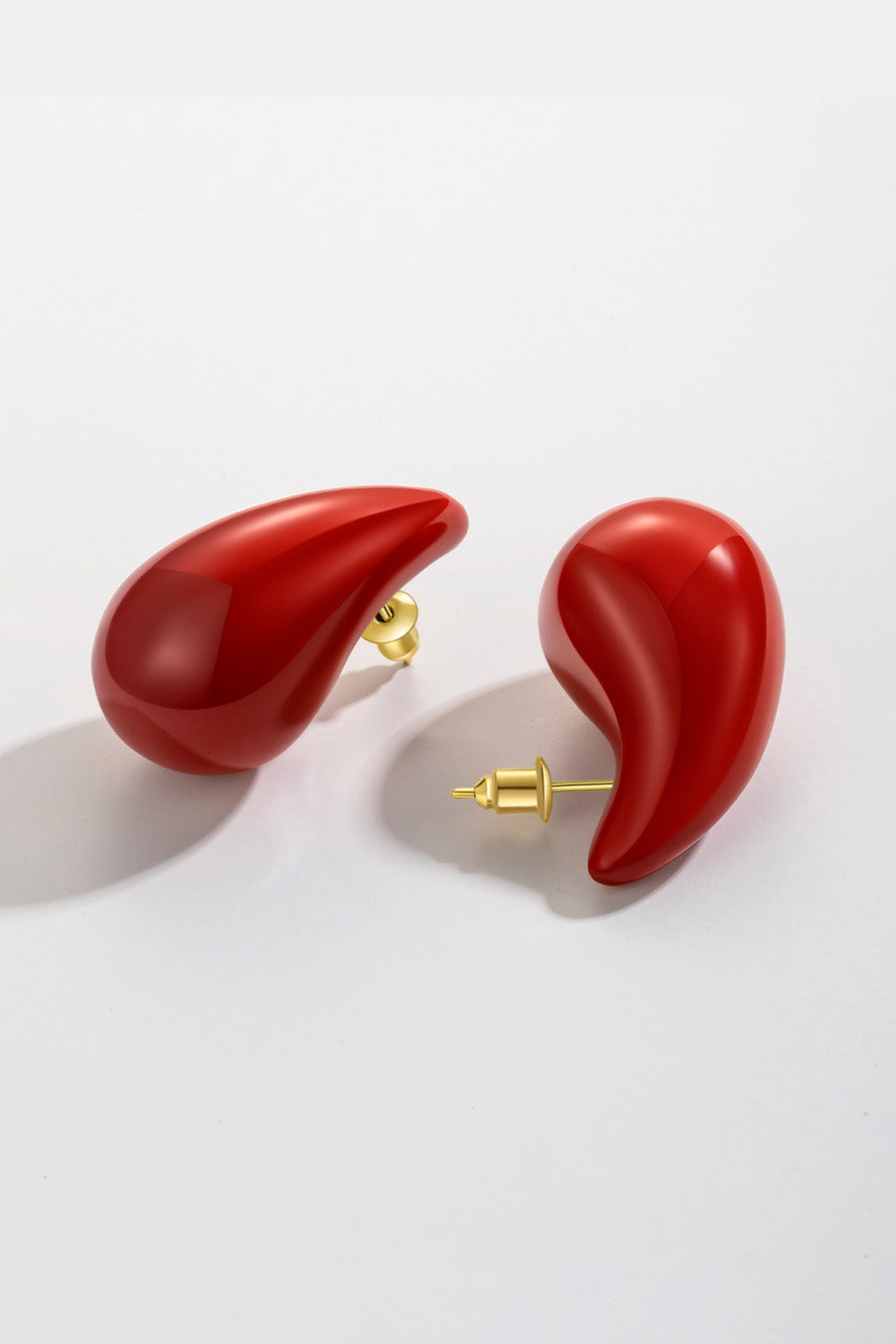 Big Size Water Drop Brass Earrings Earrings- Doll Fits