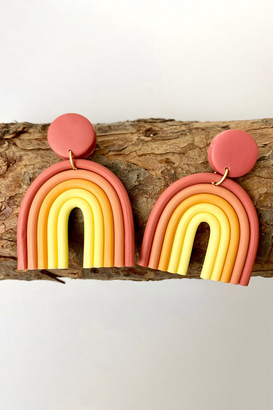 Rainbow Shape Dangle Earrings  Earrings- Doll Fits