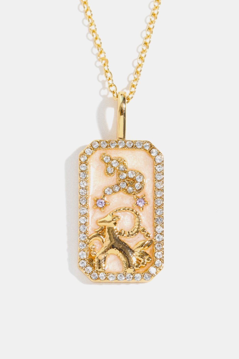 Rhinestone Constellation Pendant Copper Necklace Necklaces- Doll Fits