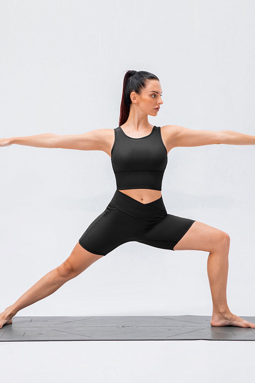 Slim Fit V-Waistband Sports Shorts Activewear- Doll Fits