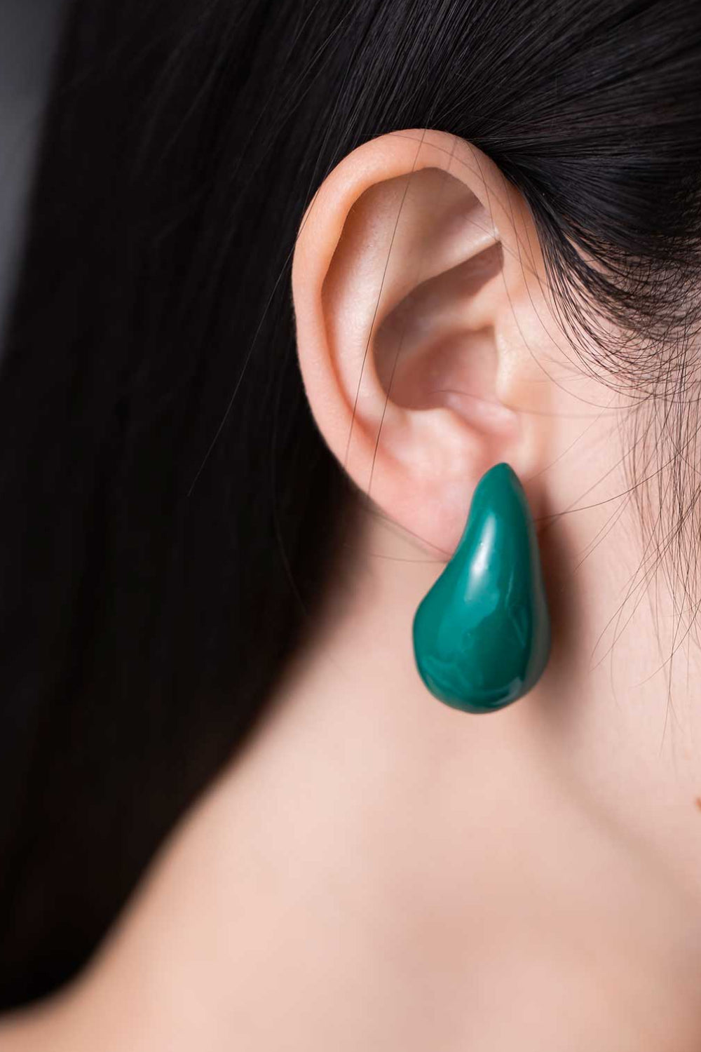 Big Size Water Drop Brass Earrings Earrings- Doll Fits