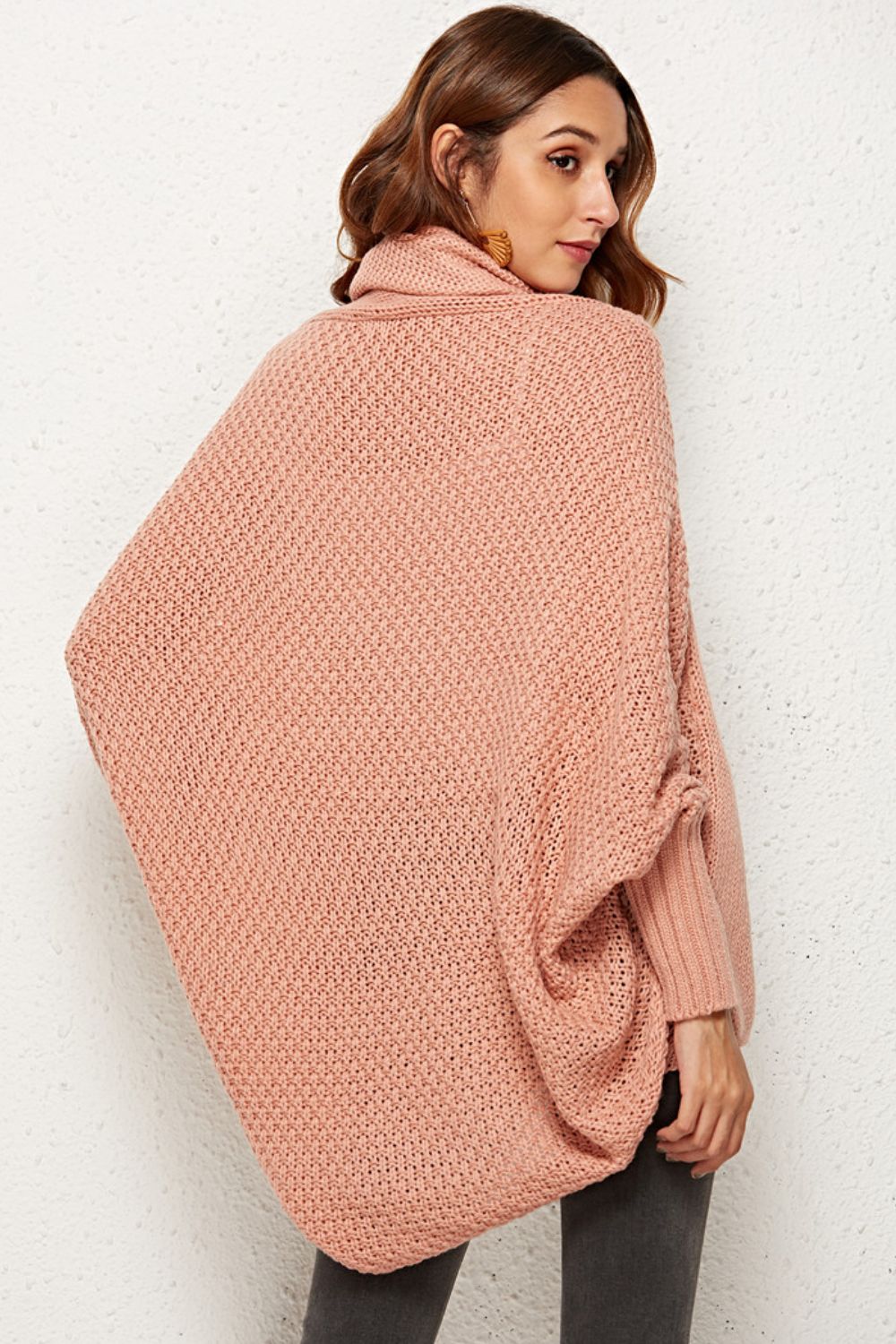 Open Front Dolman Sleeve Longline Cardigan Shirts & Tops- Doll Fits