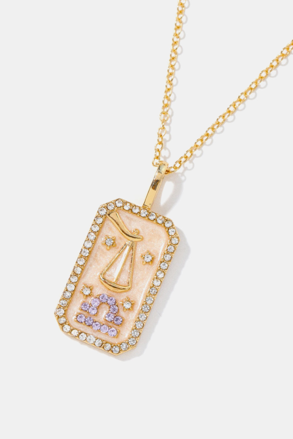 Rhinestone Constellation Pendant Copper Necklace Necklaces- Doll Fits