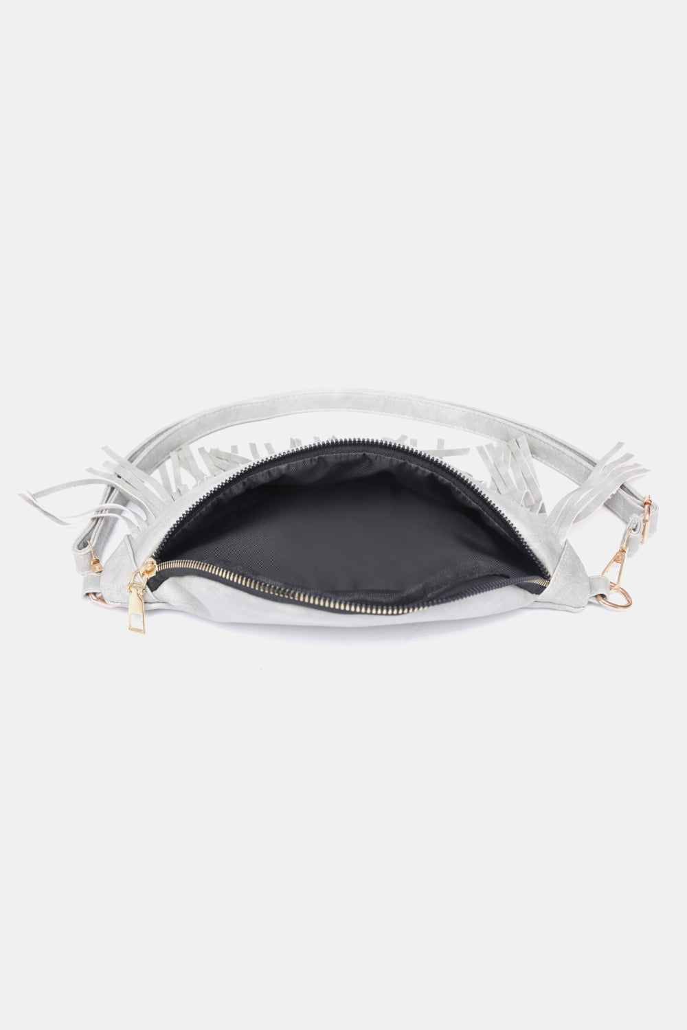 Fringed PU Leather Sling Bag - Doll Fits