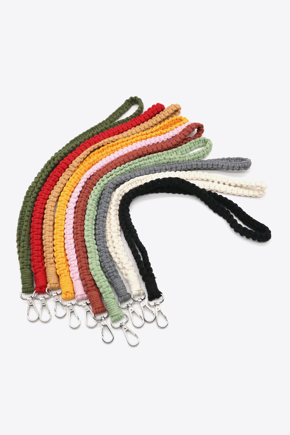 Assorted 2-Pack Hand-Woven Lanyard Keychain Keychains- Doll Fits