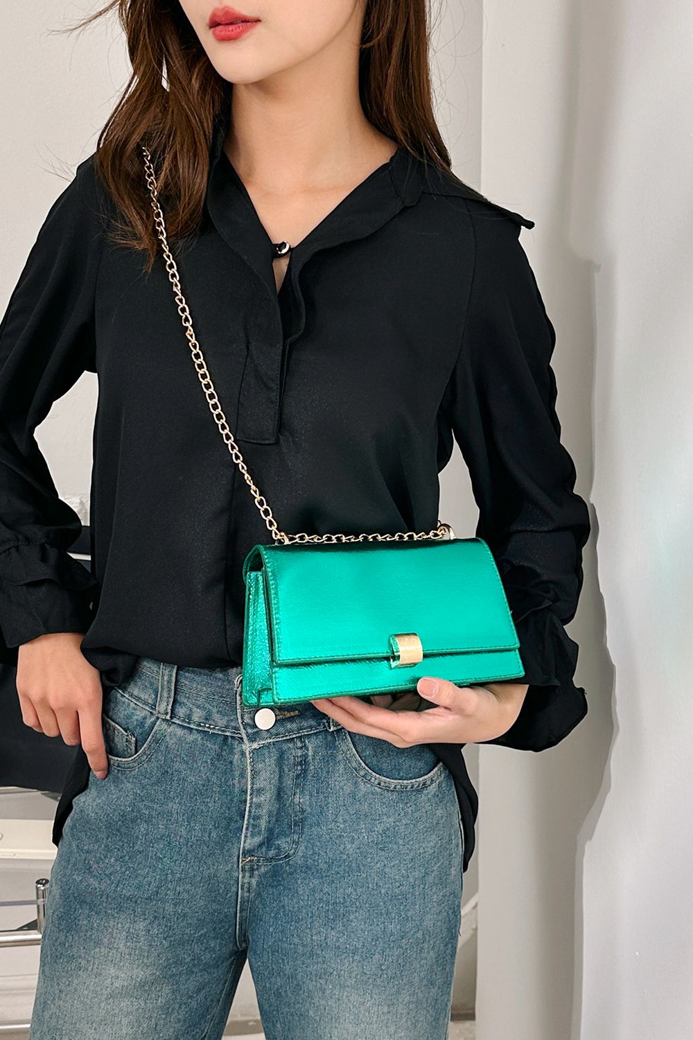 PU Leather Crossbody Bag - Doll Fits