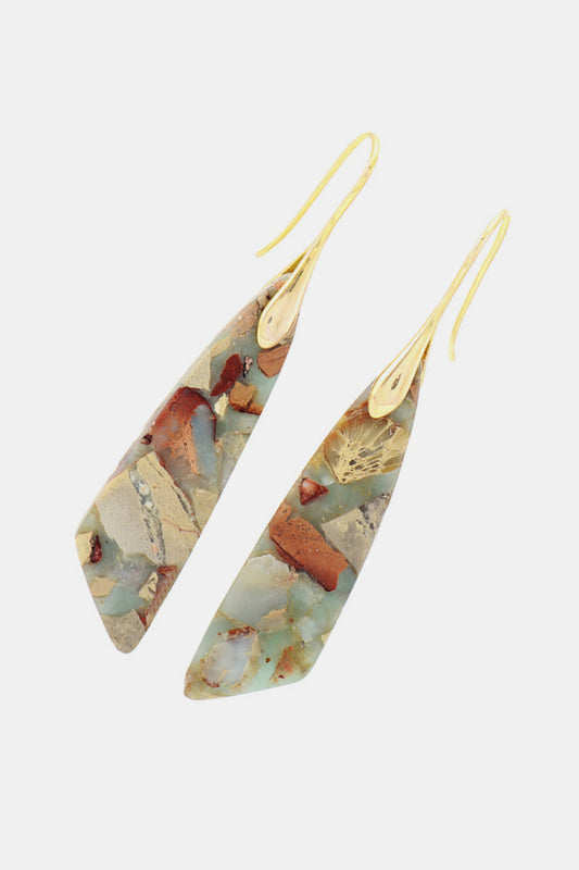 Handmade Natural Stone Dangle Earrings  Earrings- Doll Fits