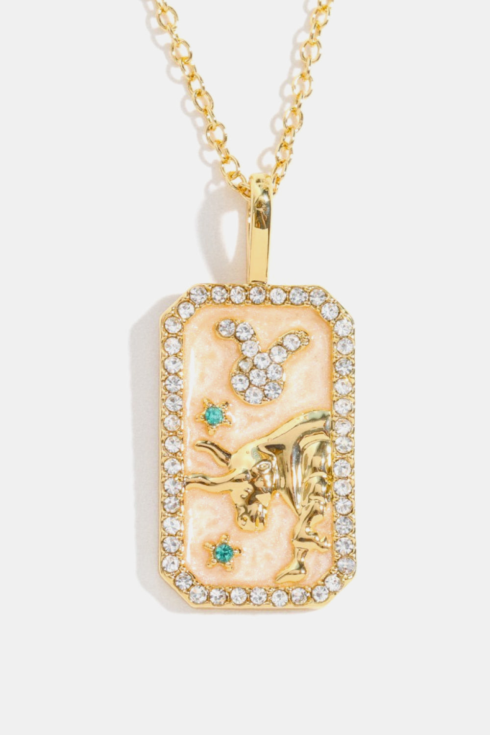 Rhinestone Constellation Pendant Copper Necklace Necklaces- Doll Fits