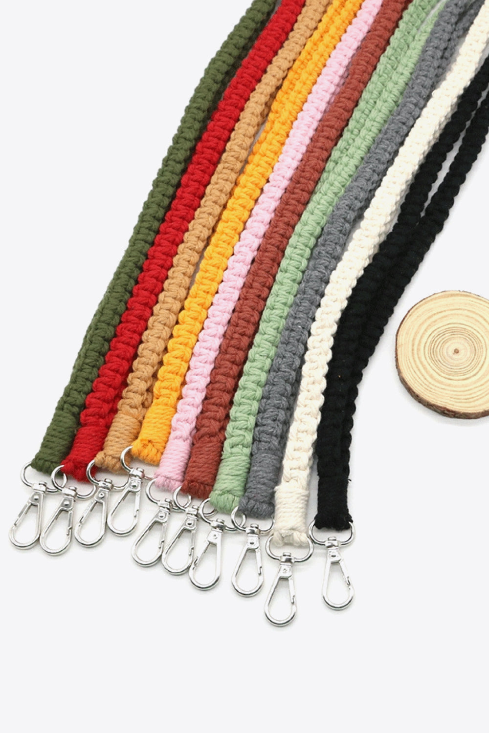 Assorted 2-Pack Hand-Woven Lanyard Keychain Keychains- Doll Fits