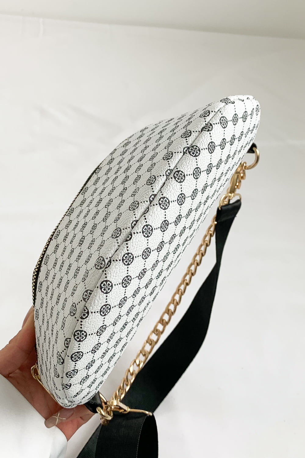 Printed PU Leather Sling Bag - Doll Fits