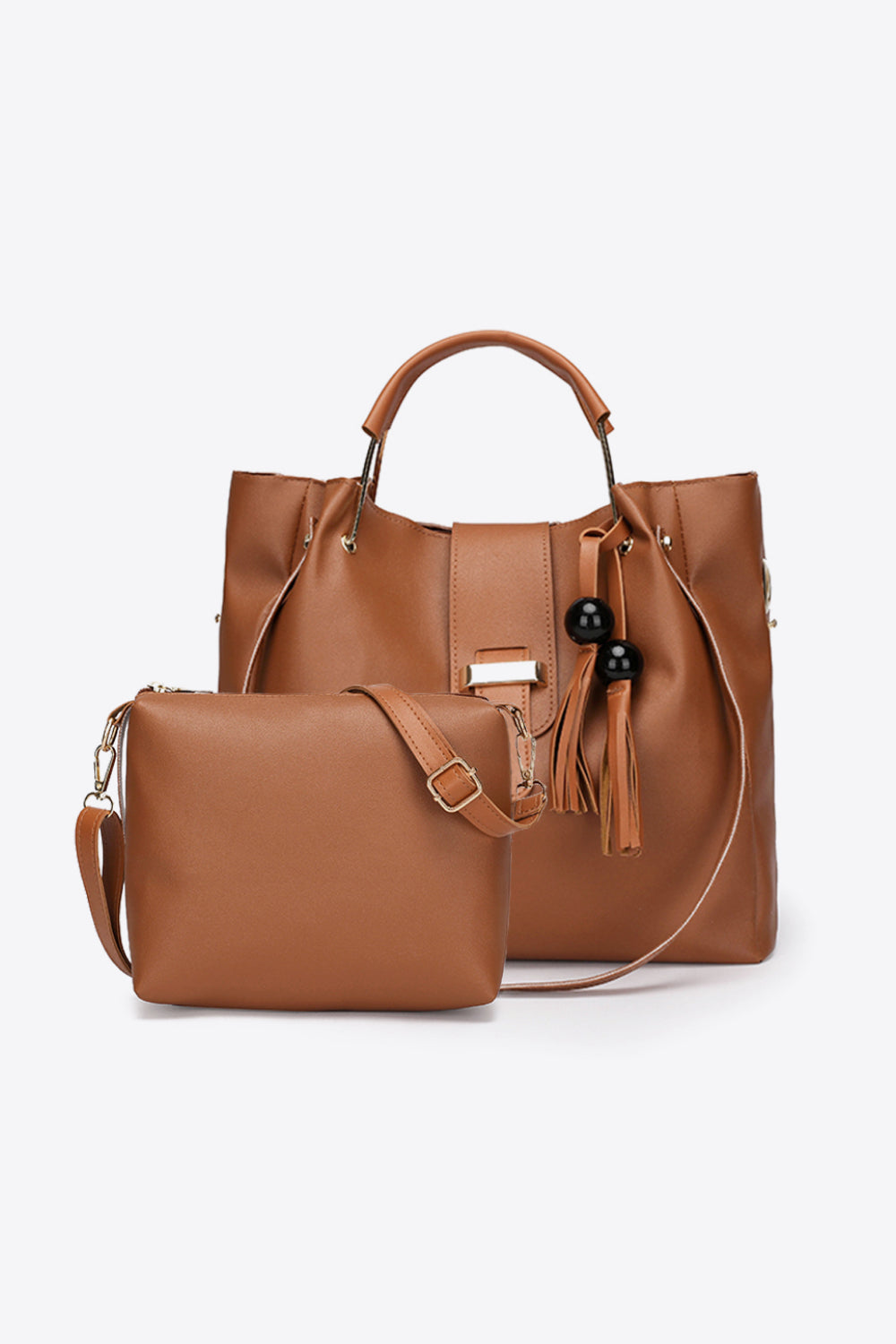 2-Piece PU Leather Bag Set - Doll Fits