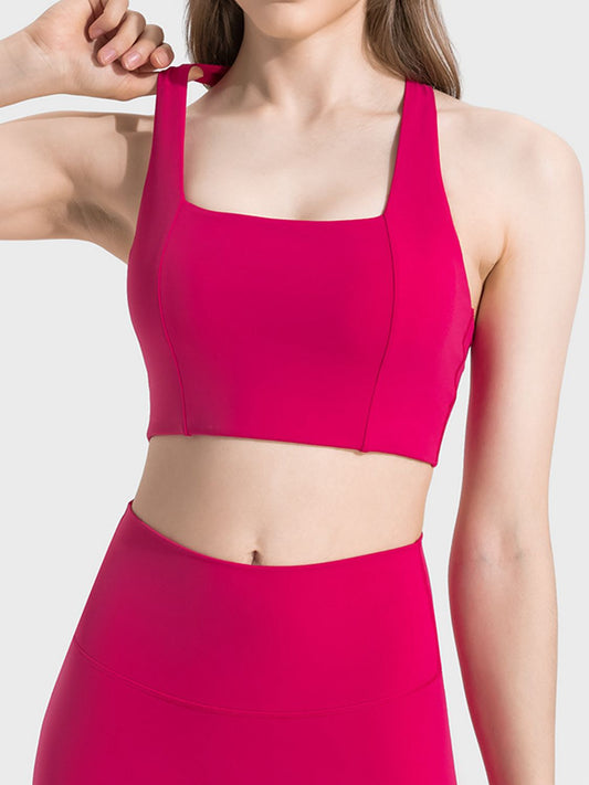 Scoop Neck Sports Bra  - Doll Fits