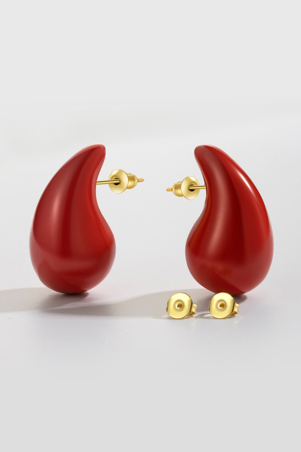 Big Size Water Drop Brass Earrings Earrings- Doll Fits