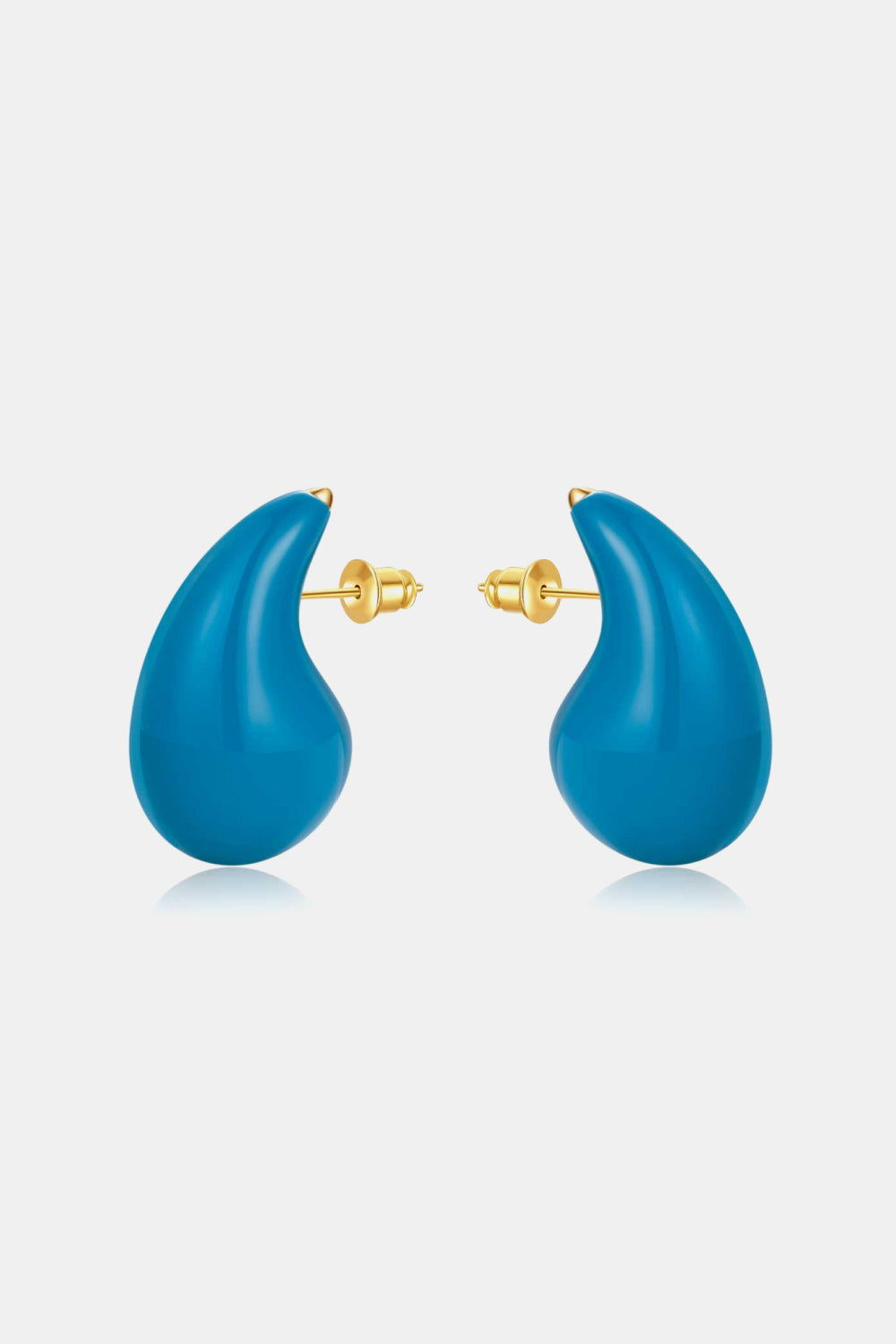 Big Size Water Drop Brass Earrings Earrings- Doll Fits