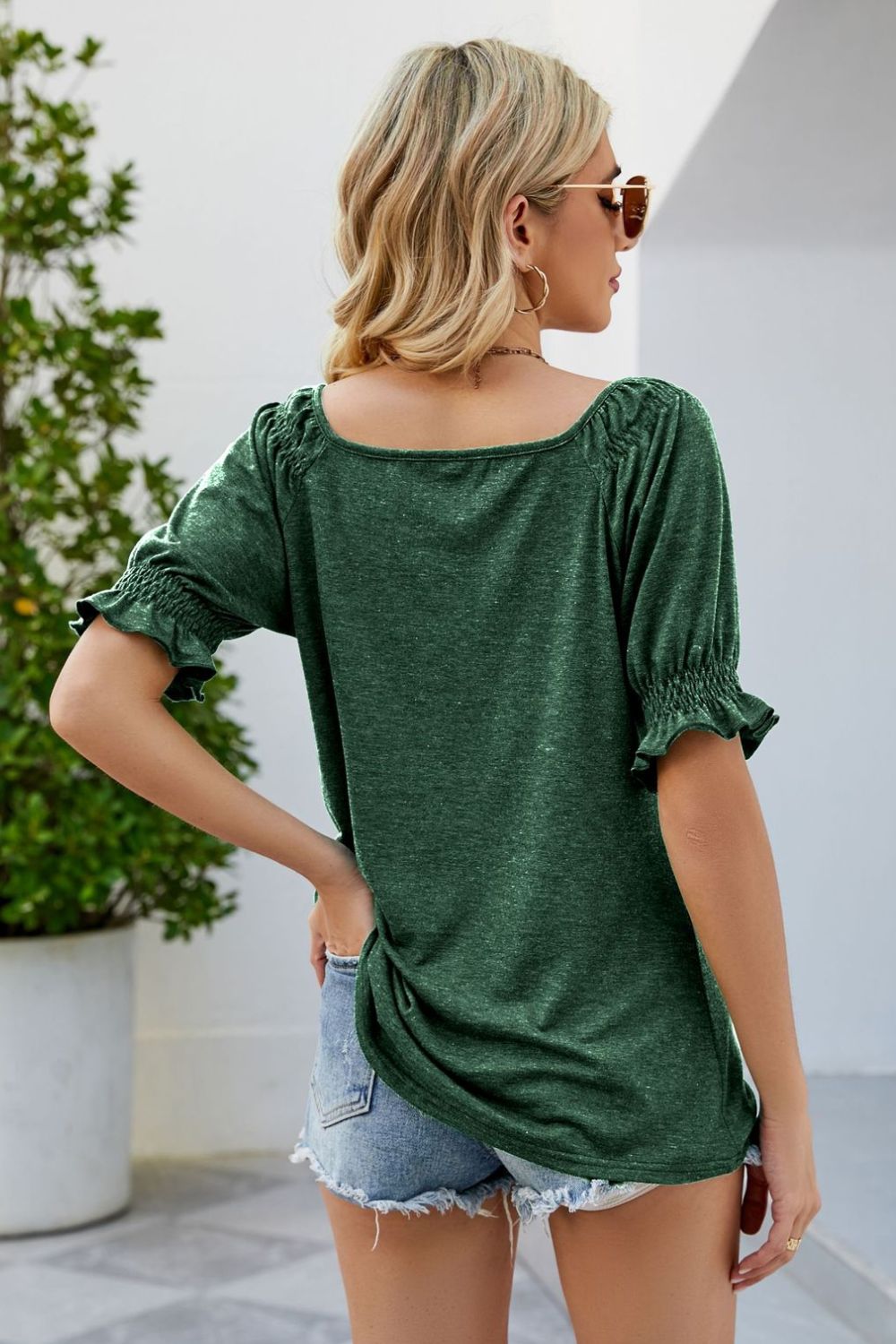 Short Flounce Sleeve Top Shirts & Tops- Doll Fits