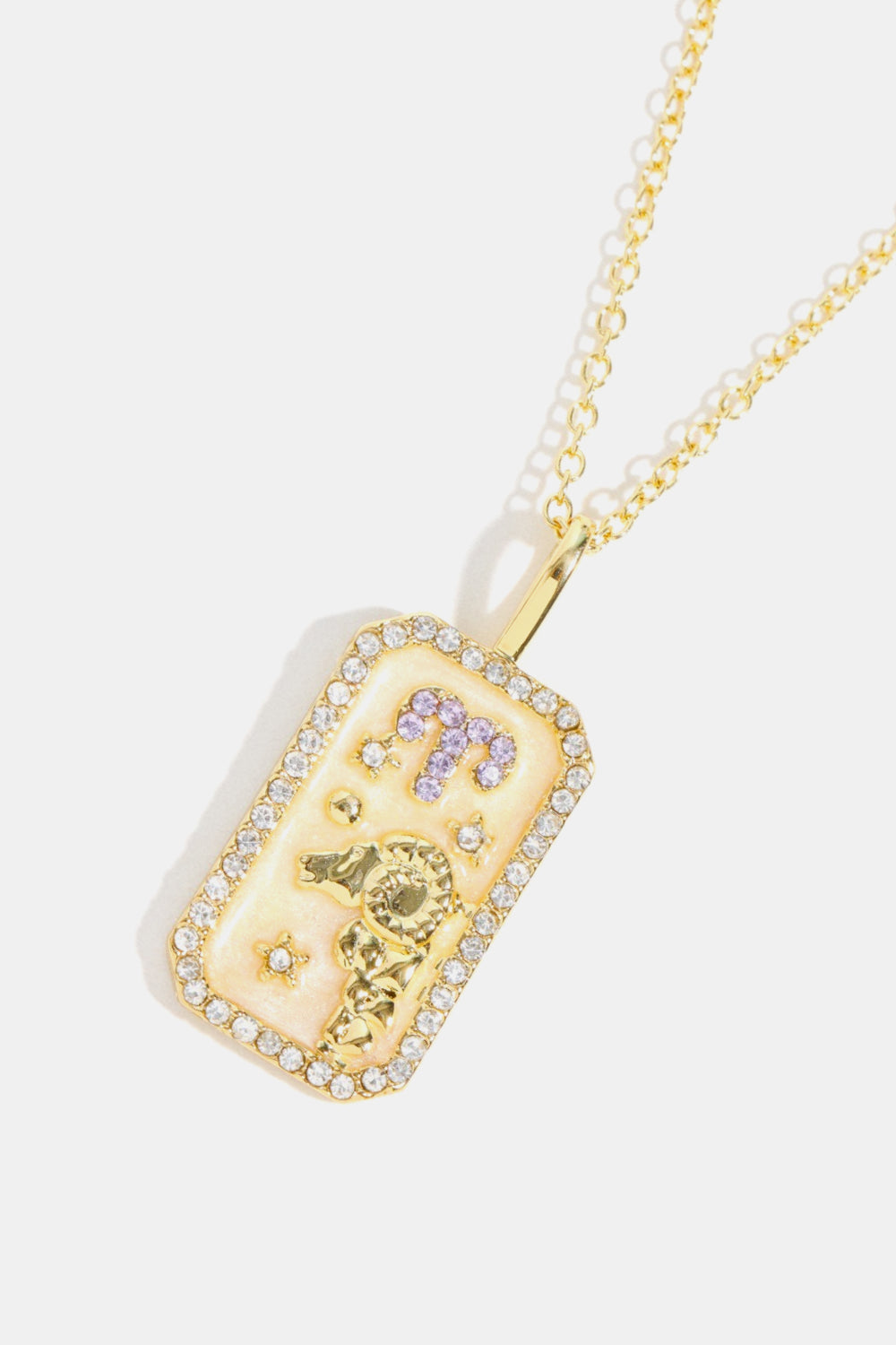 Rhinestone Constellation Pendant Copper Necklace Necklaces- Doll Fits