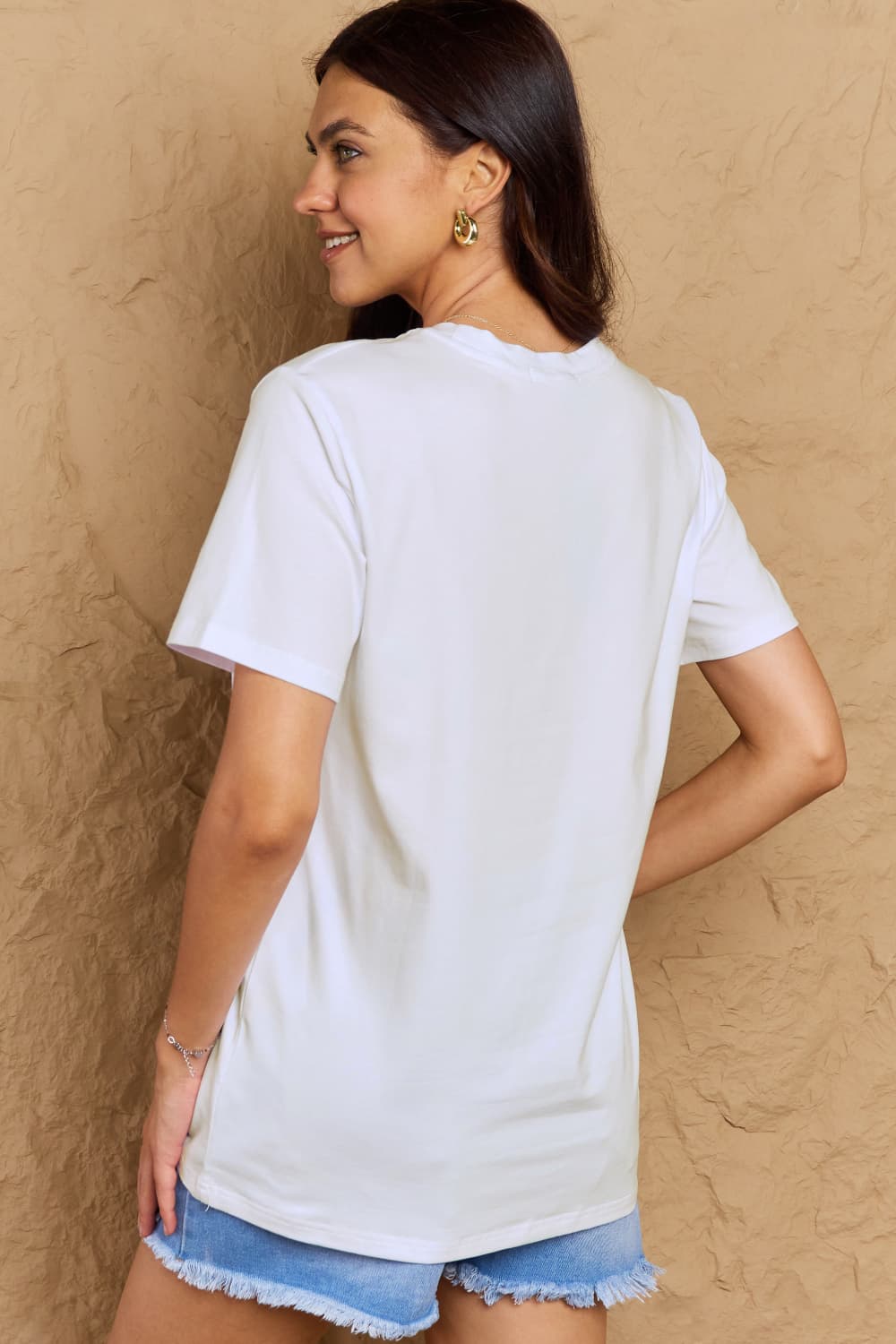 Simply Love Full Size AUNTICORN LIKE A NORMAL AUNT BUT MORE AWESOME Graphic Cotton Tee - Doll Fits