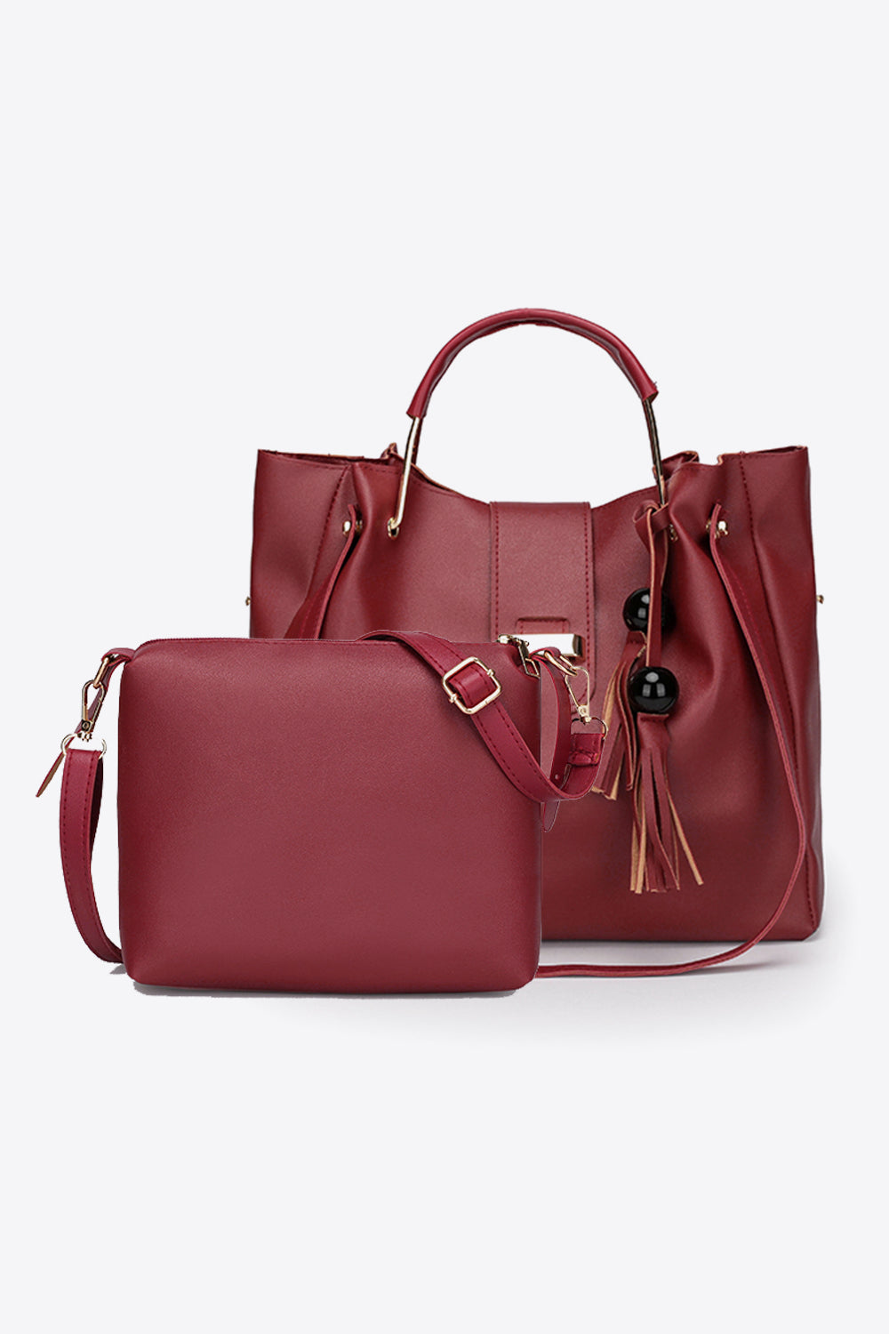 2-Piece PU Leather Bag Set - Doll Fits