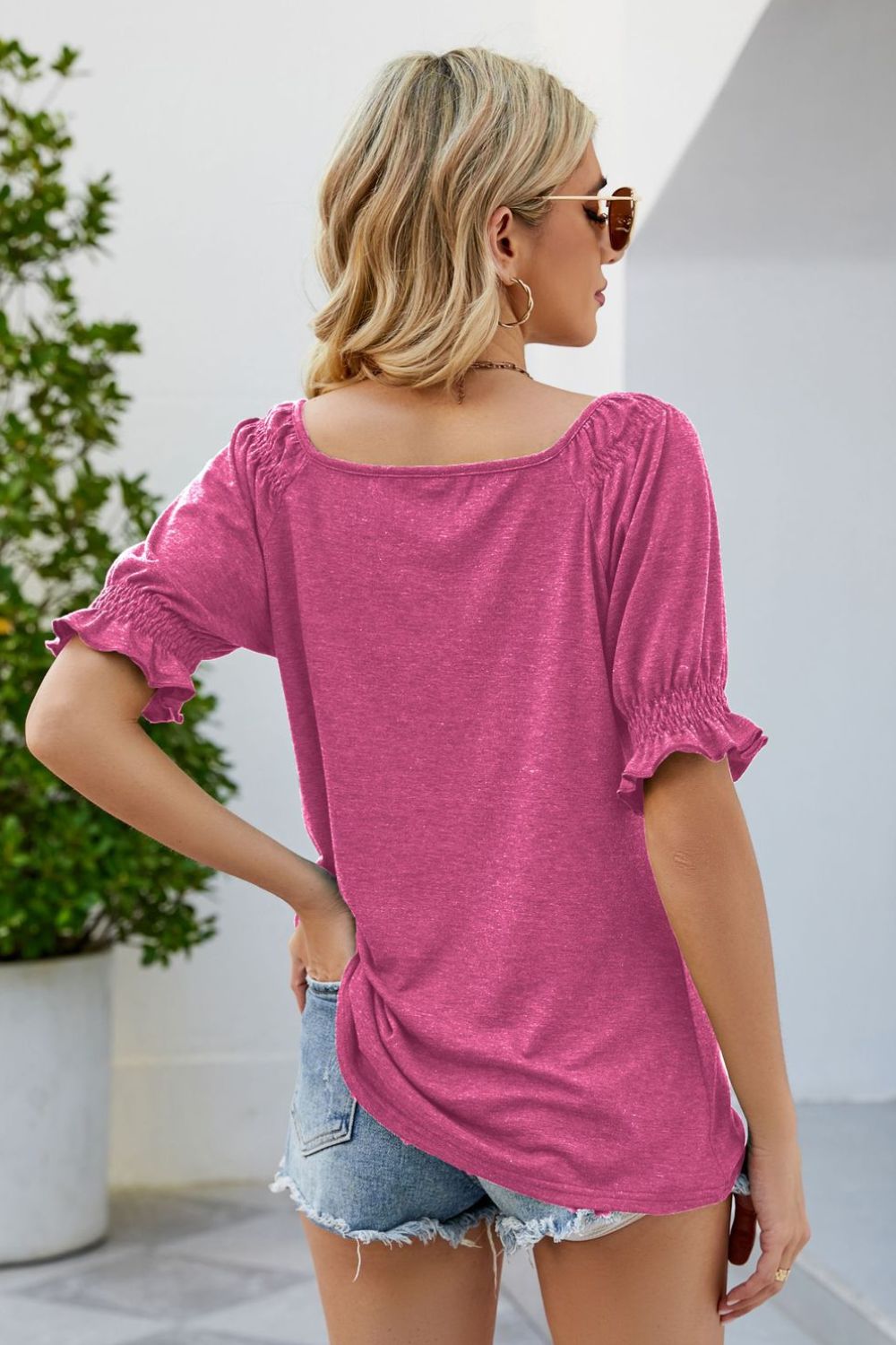 Short Flounce Sleeve Top Shirts & Tops- Doll Fits