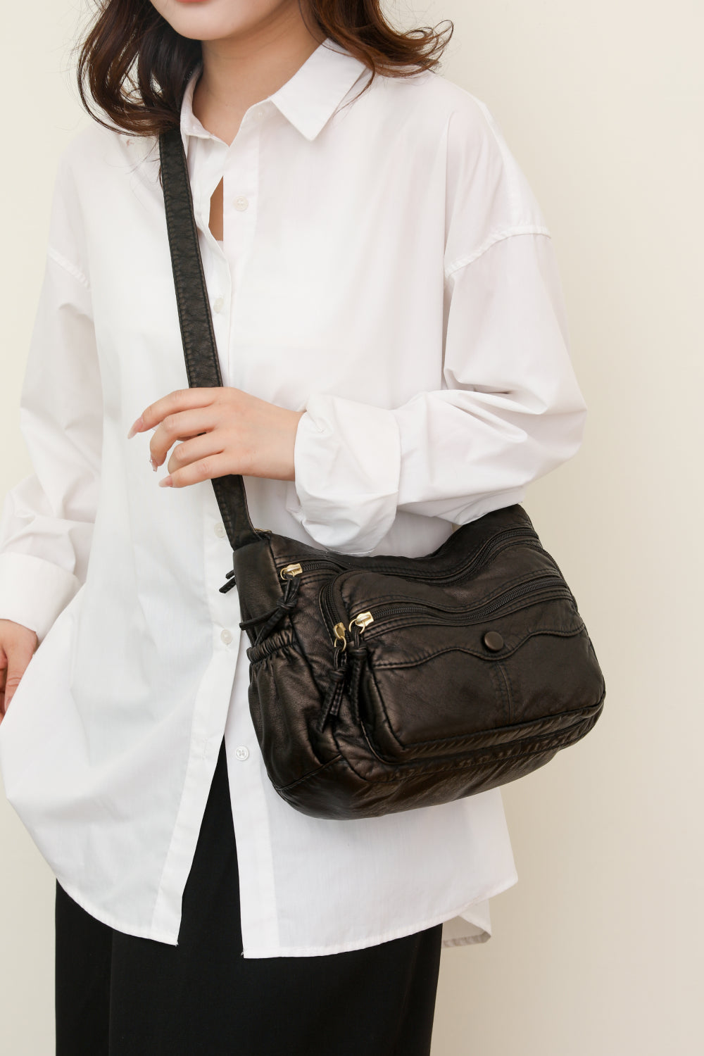 PU Leather Crossbody Bag Handbags- Doll Fits