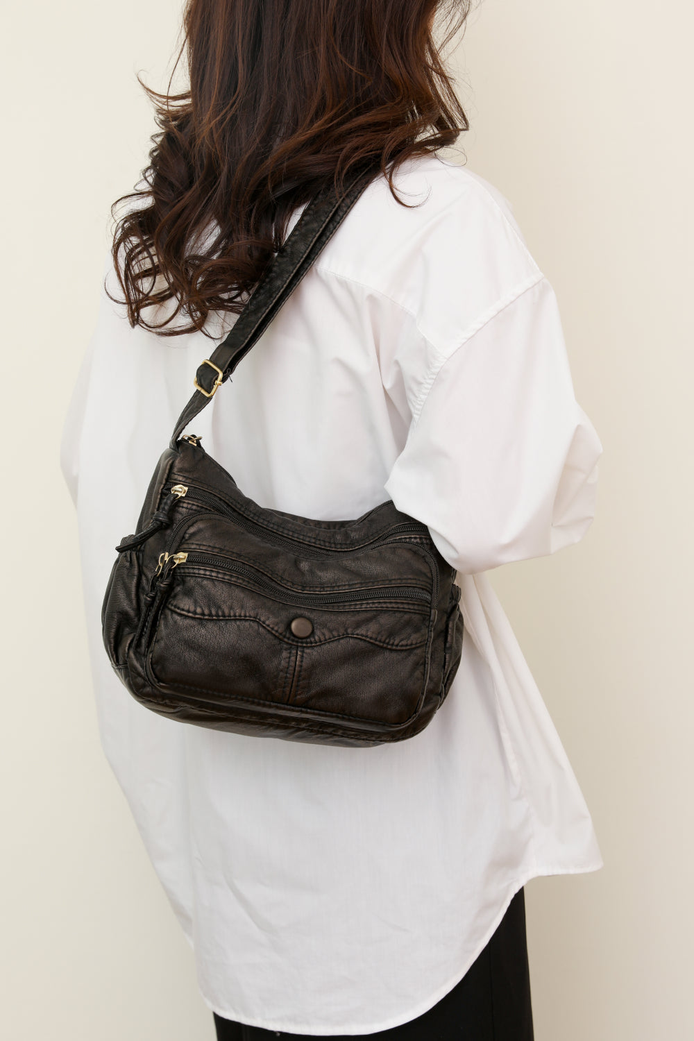 PU Leather Crossbody Bag Handbags- Doll Fits