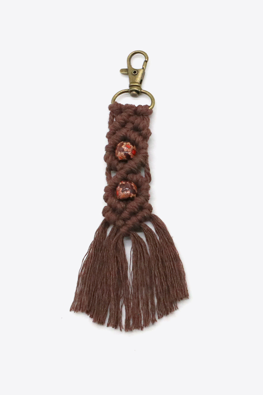 Assorted 4-Pack Handmade Macrame Fringe Keychain Keychains- Doll Fits