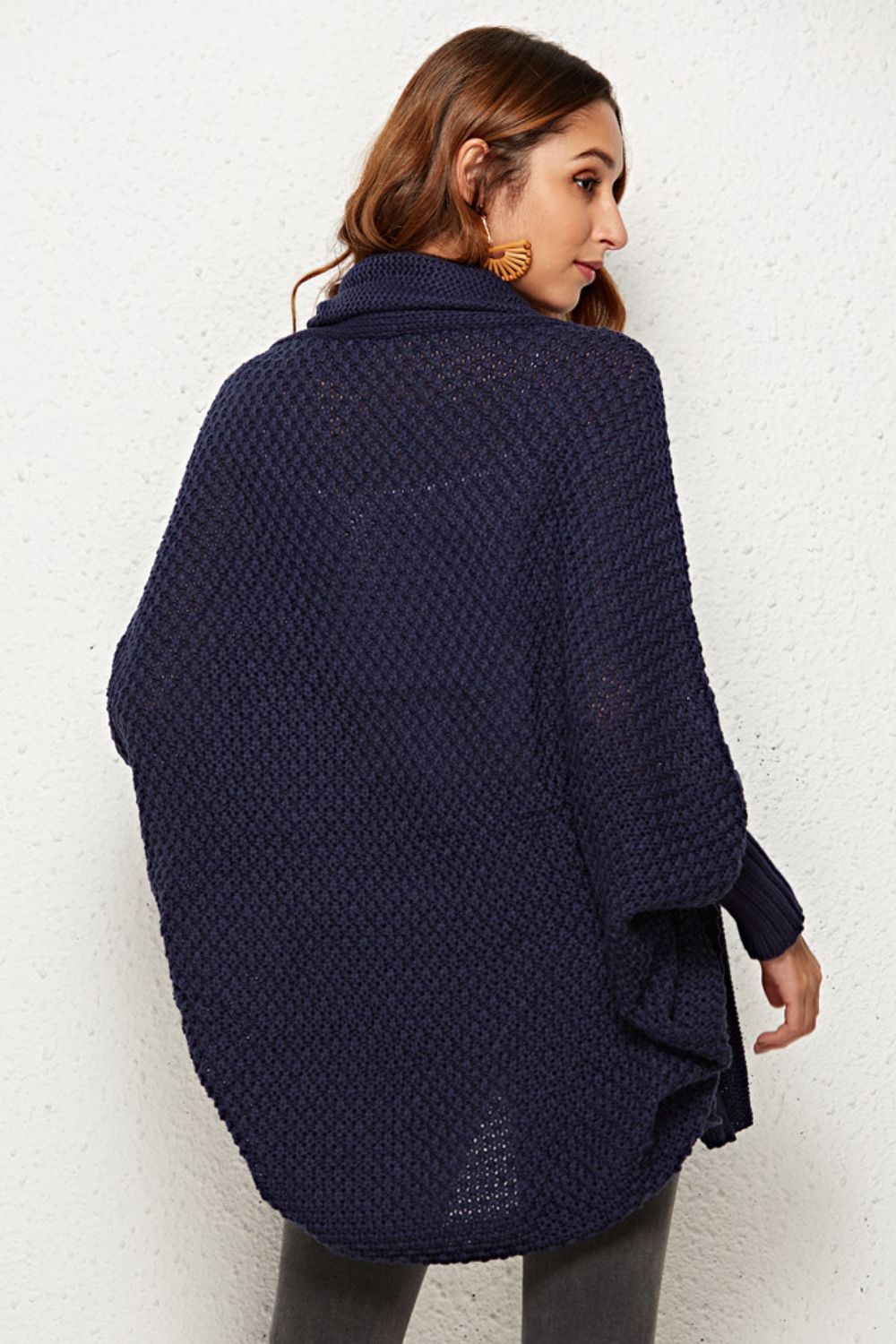 Open Front Dolman Sleeve Longline Cardigan Shirts & Tops- Doll Fits