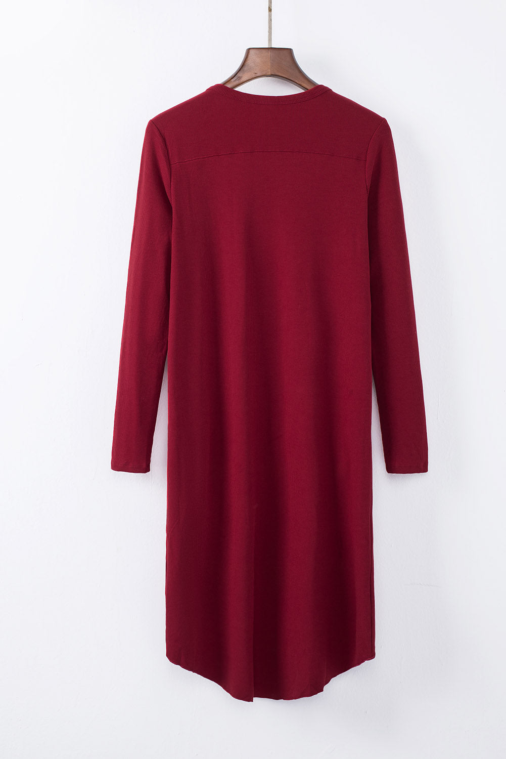 V-Neck Long Sleeve Cardigan with Pocket - Doll Fits