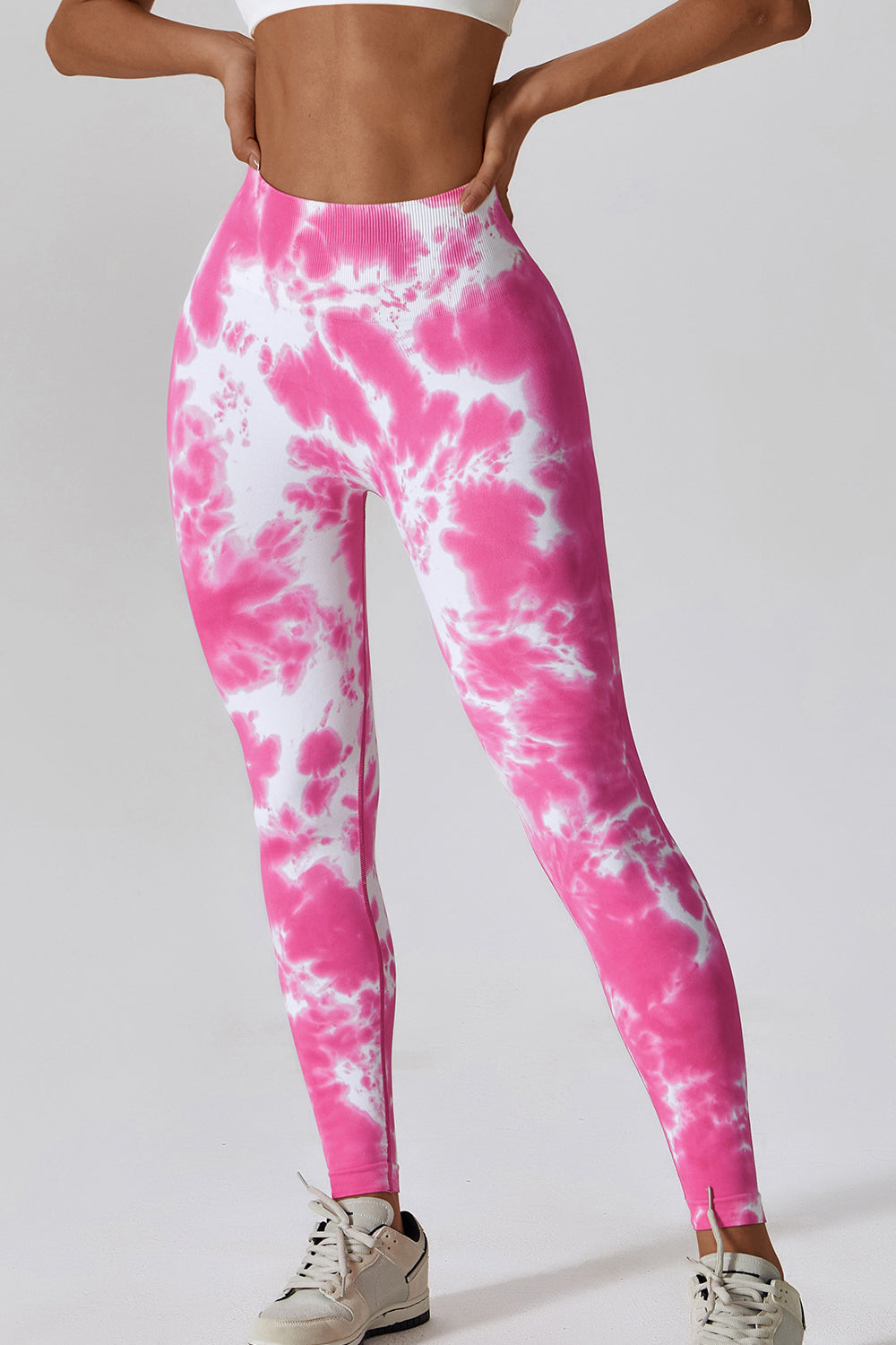 High Waist Tie-Dye Long Sports Pants - Doll Fits
