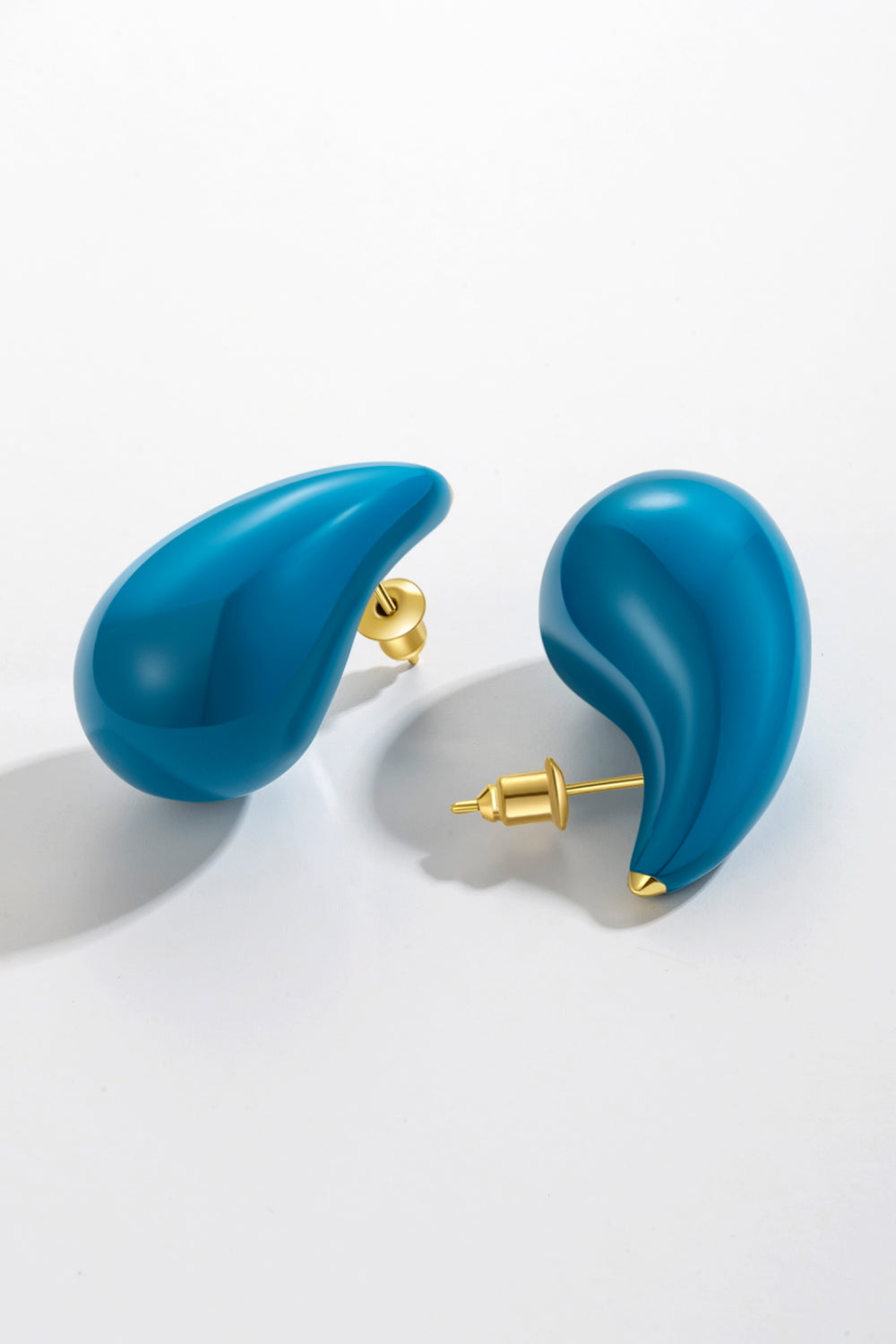 Big Size Water Drop Brass Earrings Earrings- Doll Fits