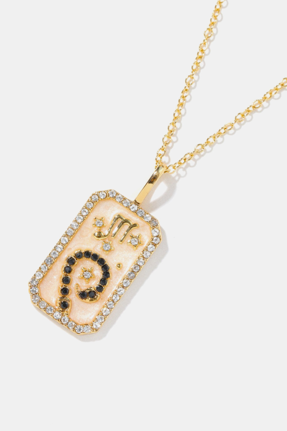 Rhinestone Constellation Pendant Copper Necklace Necklaces- Doll Fits