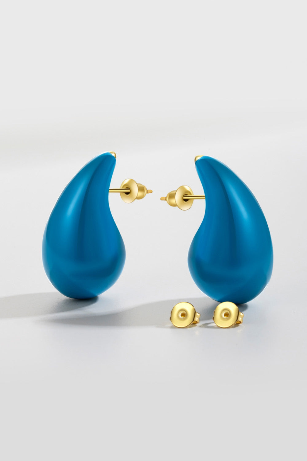 Big Size Water Drop Brass Earrings Earrings- Doll Fits