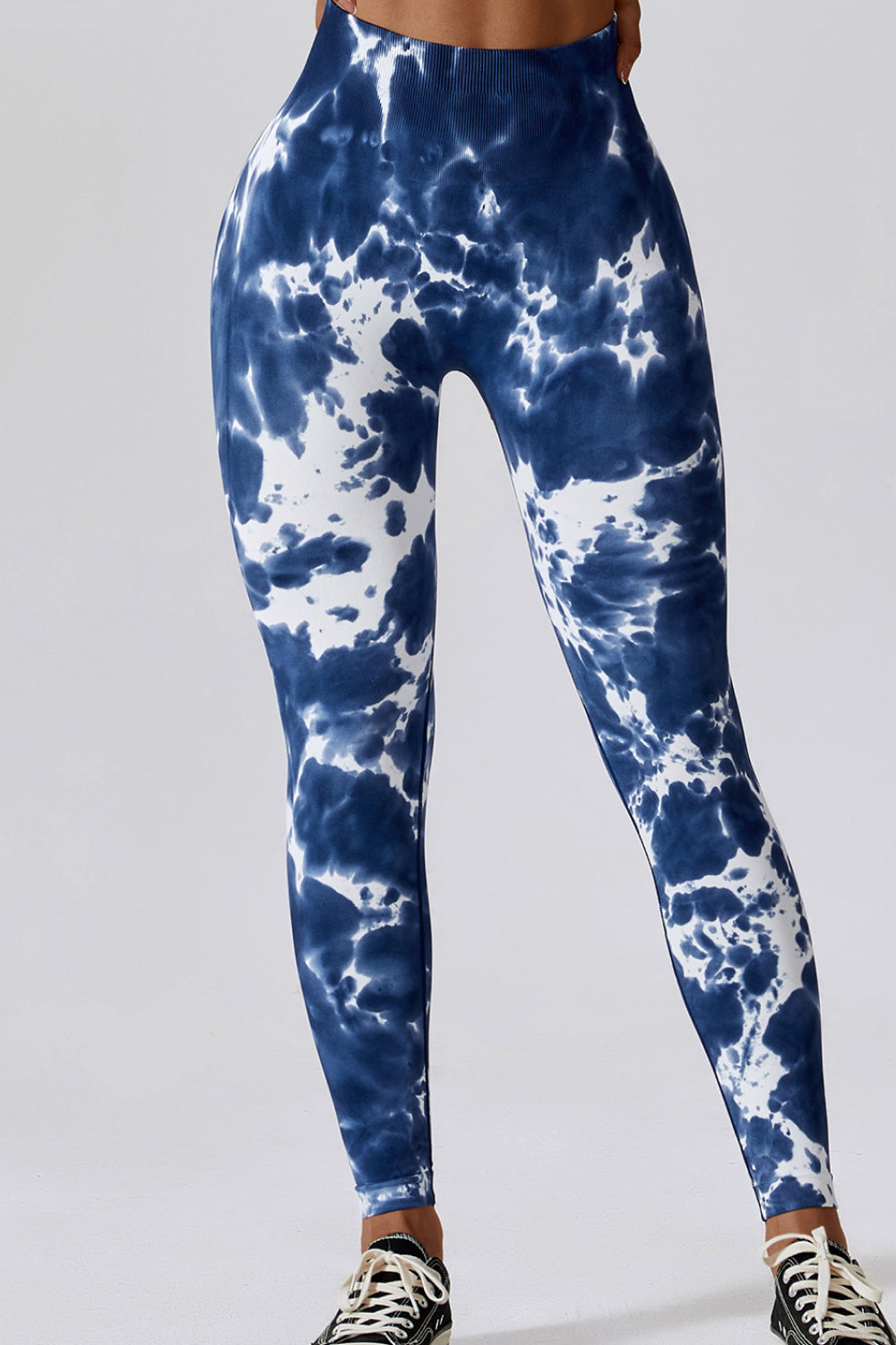 High Waist Tie-Dye Long Sports Pants - Doll Fits