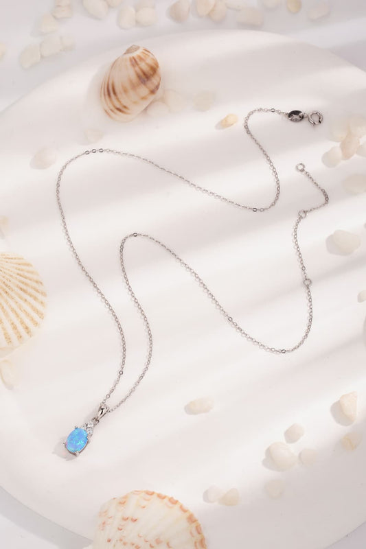 Find Your Center Opal Pendant Necklace  Necklaces- Doll Fits