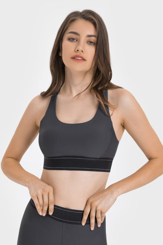 Contrast Sports Bra  Activewear- Doll Fits