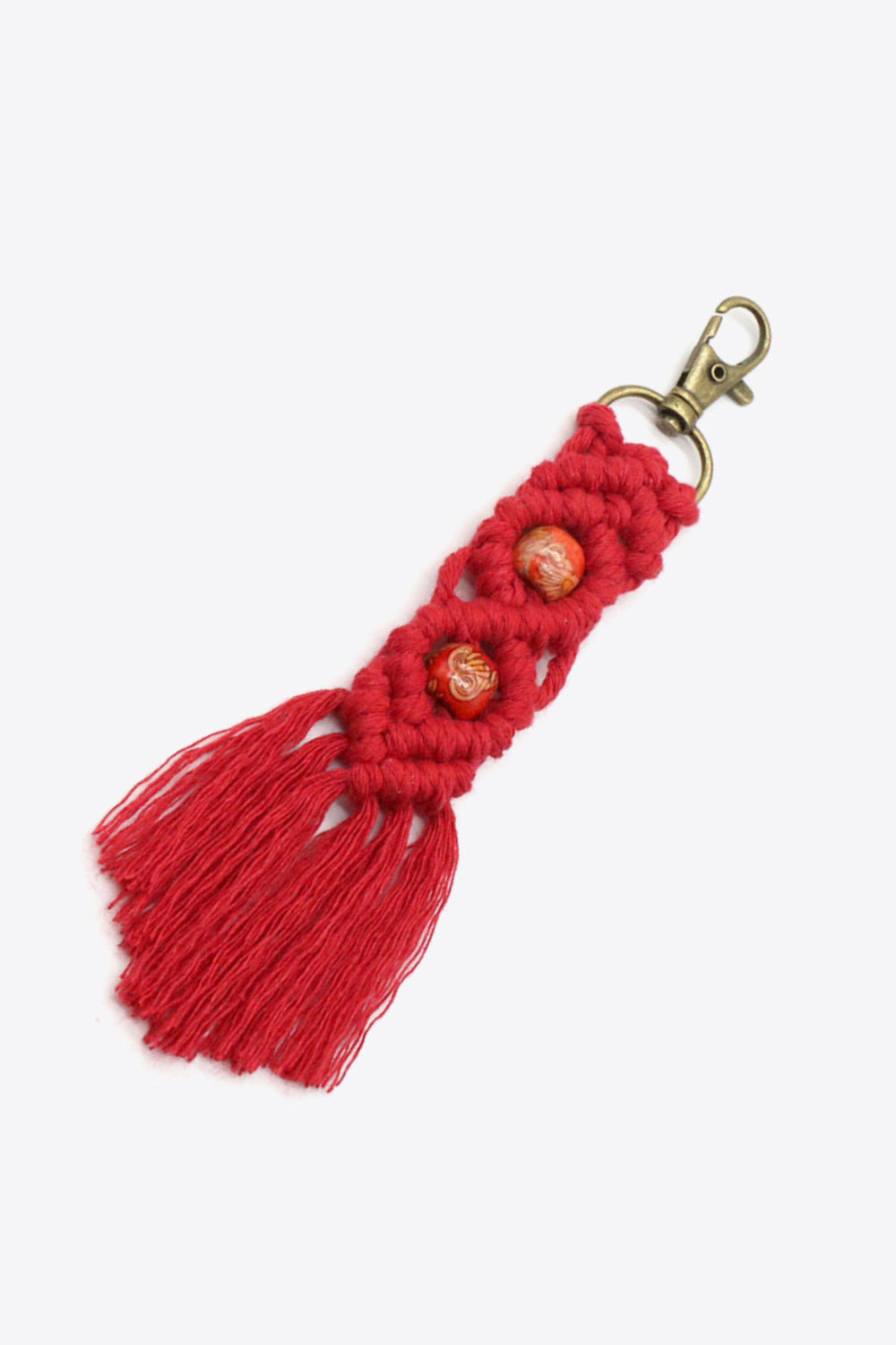 Assorted 4-Pack Handmade Macrame Fringe Keychain Keychains- Doll Fits