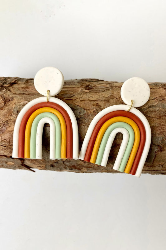 Rainbow Shape Dangle Earrings  Earrings- Doll Fits