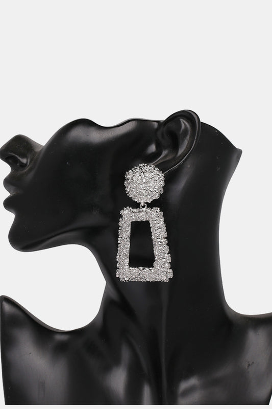 Geometrical Shape Zinc Alloy Dangle Earrings  Earrings- Doll Fits