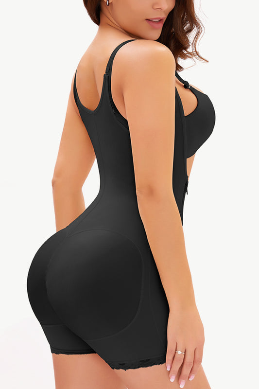 Full Size Side Zipper Under-Bust Shaping Bodysuit  Shapewear- Doll Fits