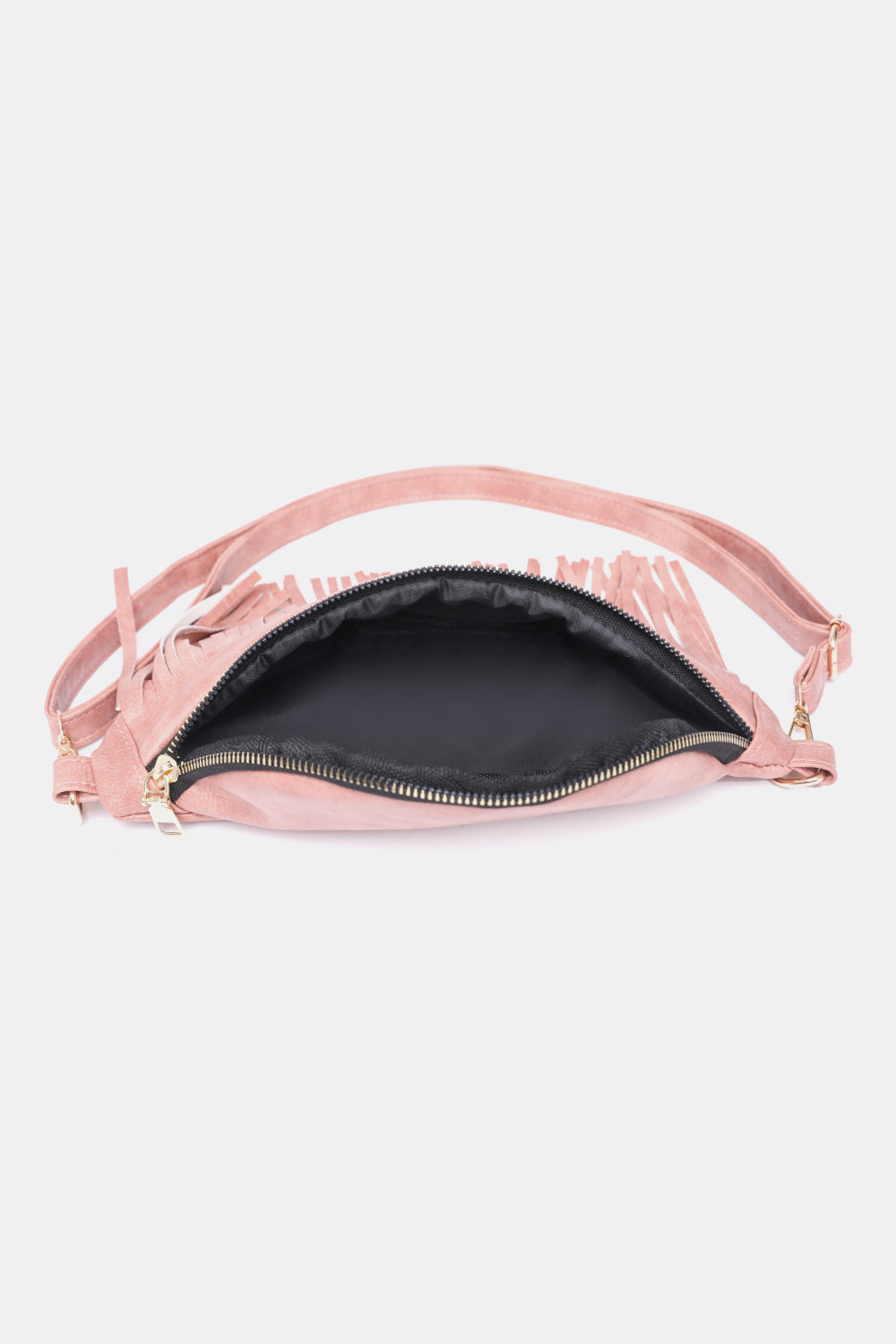 Fringed PU Leather Sling Bag - Doll Fits