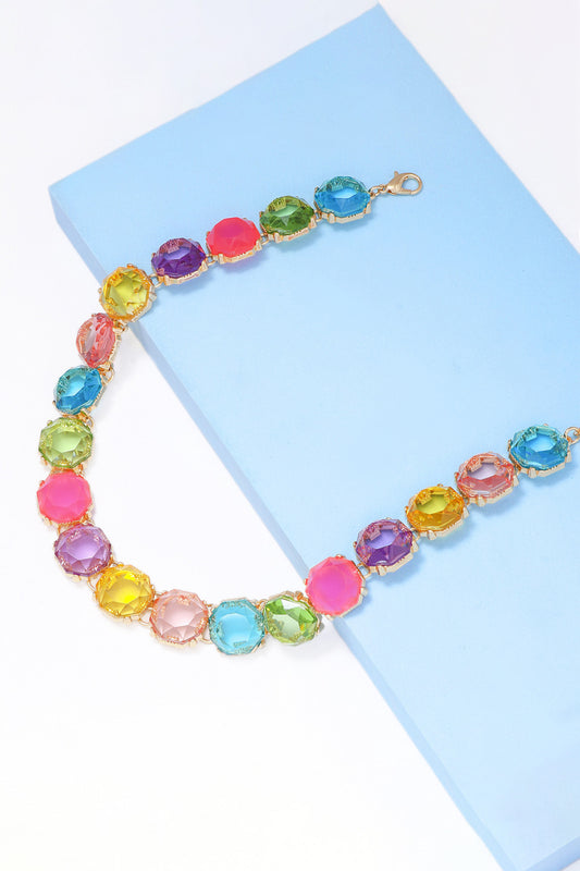 Zinc Alloy Resin Necklace  Necklaces- Doll Fits